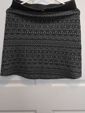 Kuhl‎ Black & Gray Geometric Knit Pencil Skirt